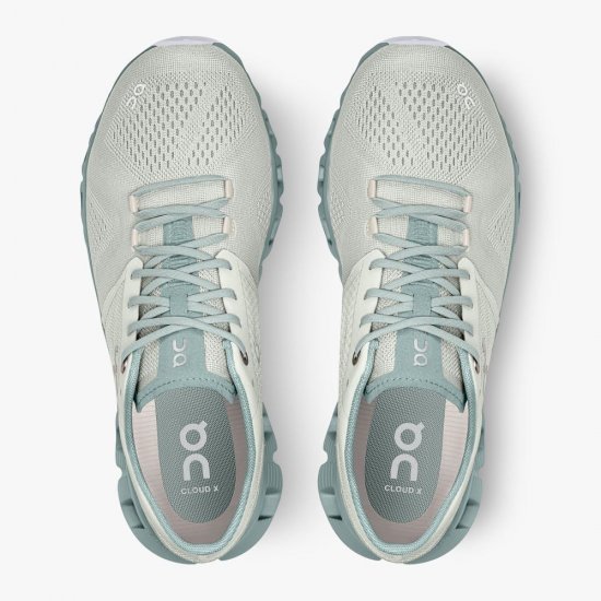 On New Cloud X - Workout and Cross Training Shoe - Aloe | Surf - Click Image to Close