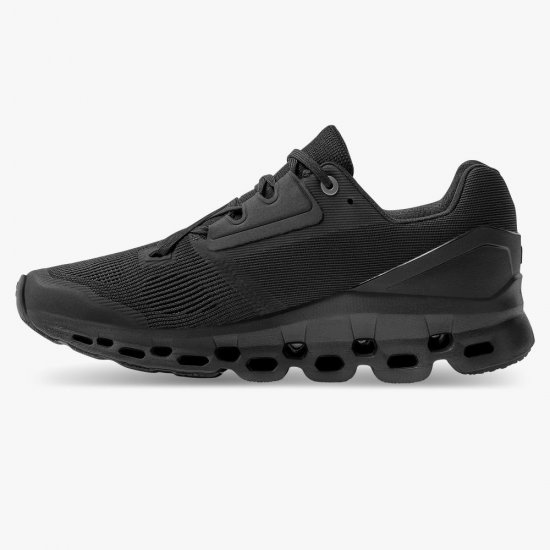 On Cloudstratus: Maximum Cushioned Running Shoe - Black - Click Image to Close