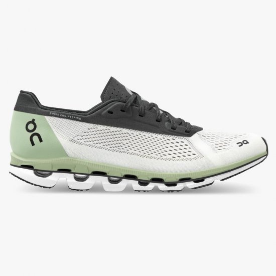 On Cloudboom: carbon fiber plate racing shoes - White | Black - Click Image to Close