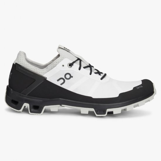 On Cloudventure Peak - Lightweight Trail Running Shoe - White | Black - Click Image to Close