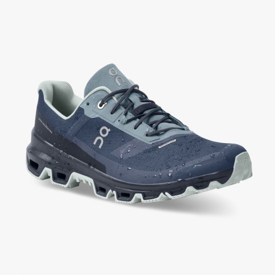 On Cloudventure Waterproof: Trail Running Shoe - Denim | Midnight - Click Image to Close