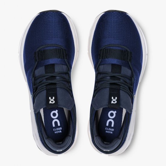 On Cloudnova - The lightweight sneaker for all-day comfort - Navy | White - Click Image to Close
