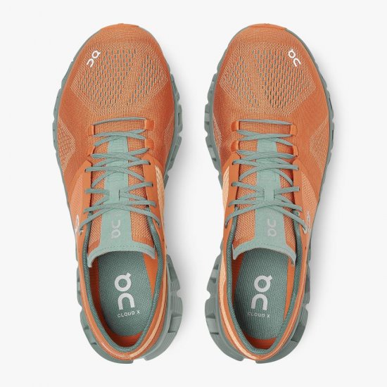 On New Cloud X - Workout and Cross Training Shoe - Orange | Sea - Click Image to Close