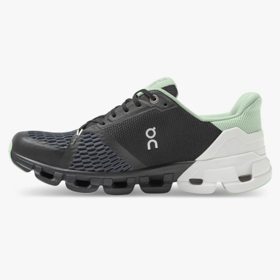 On Cloudflyer Wide: wide-fit, lightweight running shoe - Black | White - Click Image to Close