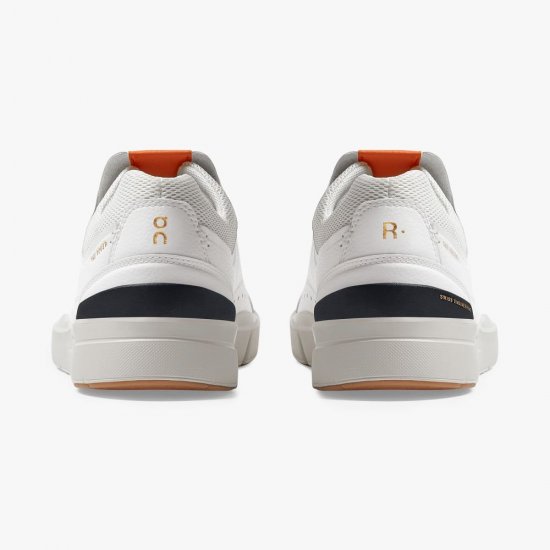 On THE ROGER: tennis-inspired sneaker by On & Roger Federer - White | Flame - Click Image to Close