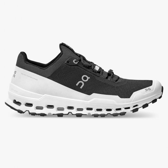 On Cloudultra: cushioned trail running shoe - Black | White - Click Image to Close