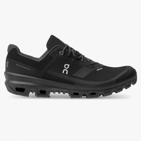 On Cloudventure Waterproof: Trail Running Shoe - Black - Click Image to Close