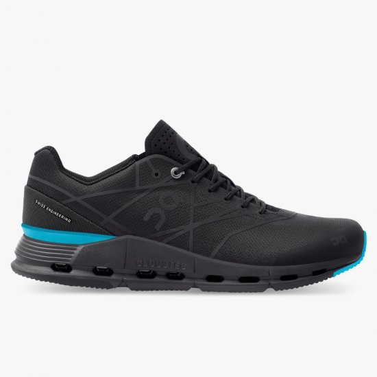 On The Cloudnova Z5: the new hybrid shoe - Black | Cyan - Click Image to Close