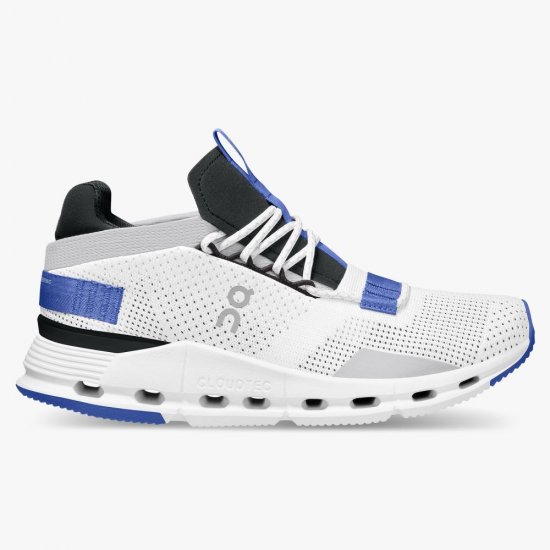 On Cloudnova - The lightweight sneaker for all-day comfort - White | Cobalt - Click Image to Close