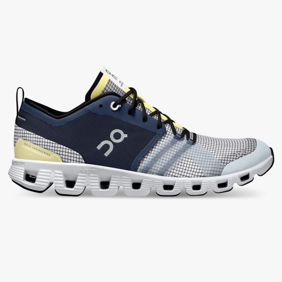 On Cloud X Shift: Colorful Lightweight Workout Shoe - Denim | White - Click Image to Close