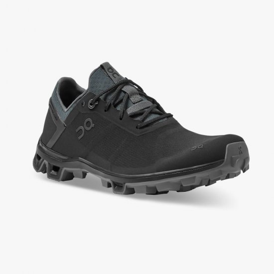 On Cloudventure Peak - Lightweight Trail Running Shoe - Black | Rock - Click Image to Close