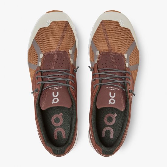 On Cloud 70 | 30 - The lightest all-day shoe in striking colors - Brick | Pecan - Click Image to Close