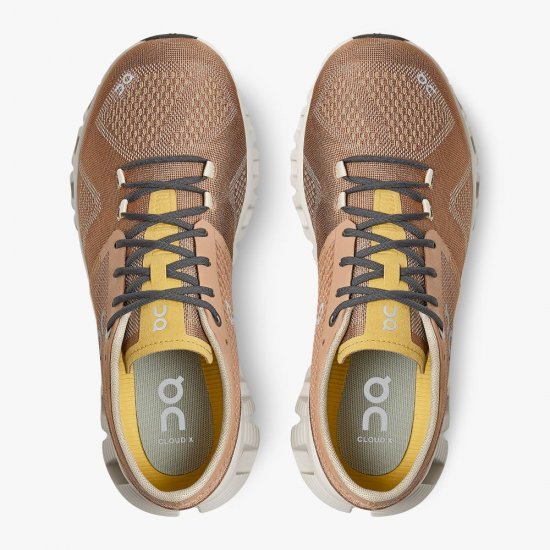 On New Cloud X - Workout and Cross Training Shoe - Mocha | Sand - Click Image to Close