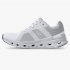 On The Cloudrunner: Supportive & Breathable Running Shoe - White | Frost