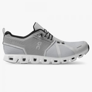 On Cloud 5 Waterproof - Lightweight Waterproof Running Shoe - Glacier | White